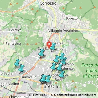 Mappa Via Montenevoso, 25128 Brescia BS, Italia (2.33875)