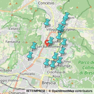 Mappa Via Montenevoso, 25128 Brescia BS, Italia (1.68933)