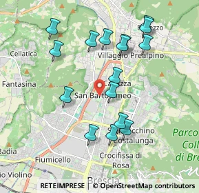 Mappa Via Montenevoso, 25128 Brescia BS, Italia (1.88563)