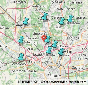 Mappa Via Monte Sole, 20037 Paderno Dugnano MI, Italia (7.20818)