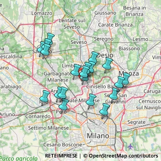 Mappa Via Monte Sole, 20037 Paderno Dugnano MI, Italia (6.294)