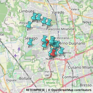 Mappa Via Monte Sole, 20037 Paderno Dugnano MI, Italia (1.30158)