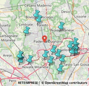 Mappa Via Podgora, 20037 Paderno Dugnano MI, Italia (4.551)