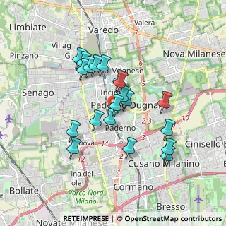 Mappa Via Podgora, 20037 Paderno Dugnano MI, Italia (1.521)