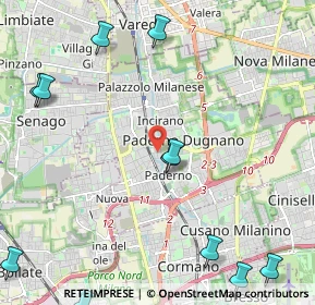 Mappa Via del Carso, 20037 Paderno Dugnano MI, Italia (3.28154)