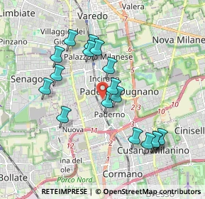 Mappa Via del Carso, 20037 Paderno Dugnano MI, Italia (1.78471)