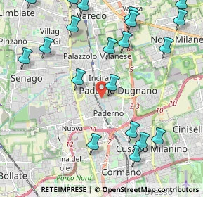 Mappa Via del Carso, 20037 Paderno Dugnano MI, Italia (2.663)