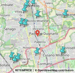 Mappa Via Podgora, 20037 Paderno Dugnano MI, Italia (2.8275)