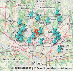 Mappa Via C. Riboldi, 20037 Paderno Dugnano MI, Italia (7.208)