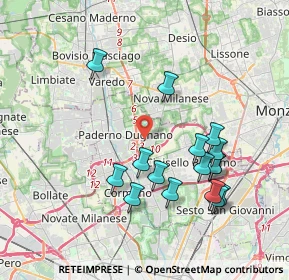 Mappa Via Armstrong Louis, 20037 Paderno Dugnano MI, Italia (3.82875)