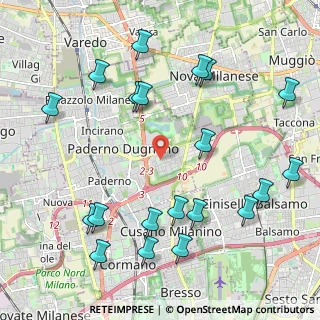 Mappa Via Armstrong Louis, 20037 Paderno Dugnano MI, Italia (2.5155)
