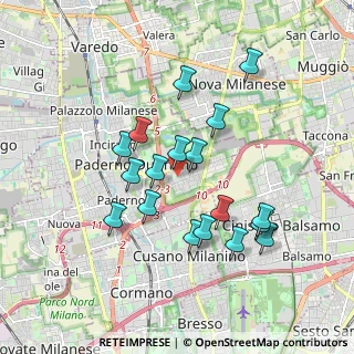 Mappa Via C. Riboldi, 20037 Paderno Dugnano MI, Italia (1.66778)