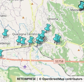 Mappa Via Mazzini, 13836 Cossato BI, Italia (2.255)