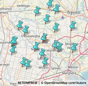 Mappa Via Venezia, 30037 Scorzé VE, Italia (8.444)