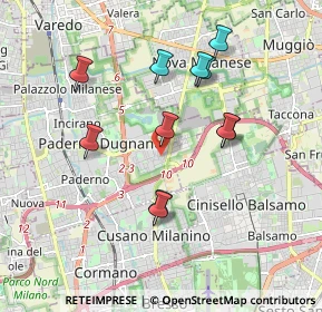Mappa Via Giacomo Puccini, 20037 Paderno Dugnano MI, Italia (1.71909)