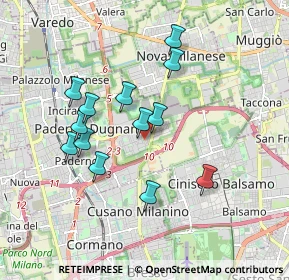 Mappa Via Ruggero Leoncavallo, 20037 Paderno Dugnano MI, Italia (1.61923)