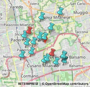 Mappa Via Giacomo Puccini, 20037 Paderno Dugnano MI, Italia (1.70722)