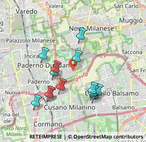 Mappa Via Giacomo Puccini, 20037 Paderno Dugnano MI, Italia (1.67923)