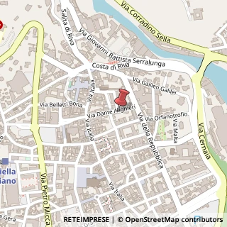 Mappa Via Dante Alighieri, 8, 13900 Vigliano Biellese, Biella (Piemonte)