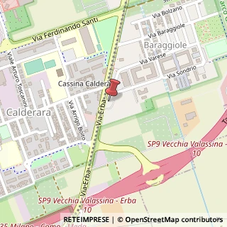 Mappa Via Erba, 21, 20037 Paderno Dugnano, Milano (Lombardia)