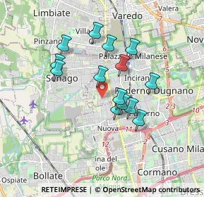 Mappa Via Fossoli, 20037 Paderno Dugnano MI, Italia (1.45714)