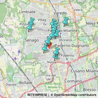 Mappa Via Fossoli, 20037 Paderno Dugnano MI, Italia (1.42615)