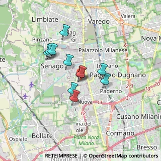 Mappa Via Fossoli, 20037 Paderno Dugnano MI, Italia (1.32455)