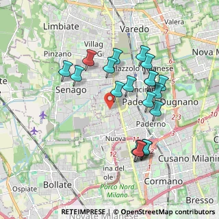 Mappa Via Fossoli, 20037 Paderno Dugnano MI, Italia (1.7525)