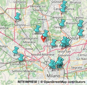 Mappa Via Fossoli, 20037 Paderno Dugnano MI, Italia (9.3035)