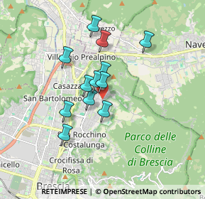 Mappa Via della Lama, 25133 Brescia BS, Italia (1.33833)