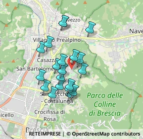 Mappa Via della Lama, 25133 Brescia BS, Italia (1.4175)