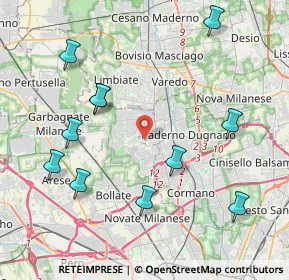 Mappa Via Modigliani, 20037 Paderno Dugnano MI, Italia (4.57727)