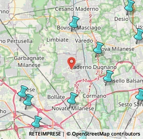 Mappa Via Modigliani, 20037 Paderno Dugnano MI, Italia (6.94067)