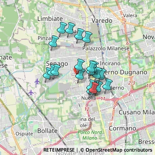 Mappa Via Modigliani, 20037 Paderno Dugnano MI, Italia (1.337)