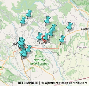 Mappa Via del Mercato, 13836 Cossato BI, Italia (7.29368)