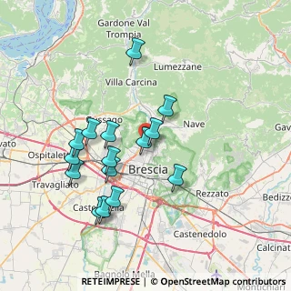 Mappa Via Cosimo Canovetti, 25128 Brescia BS, Italia (6.94933)