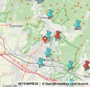 Mappa Via Cosimo Canovetti, 25128 Brescia BS, Italia (5.53667)