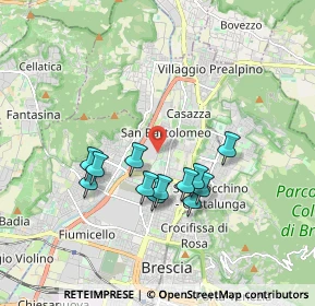 Mappa Via Cosimo Canovetti, 25128 Brescia BS, Italia (1.55917)