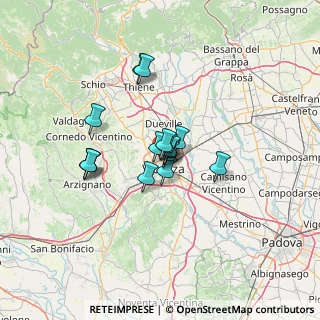 Mappa Via Luino, 36100 Vicenza VI, Italia (8.53438)