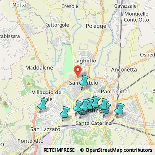 Mappa Via Luino, 36100 Vicenza VI, Italia (2.26167)