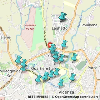 Mappa Via Luino, 36100 Vicenza VI, Italia (1.136)