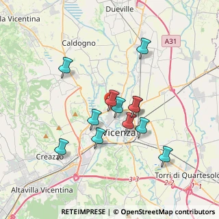 Mappa Via Luino, 36100 Vicenza VI, Italia (3.055)