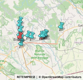 Mappa Via Martiri Libertà, 13836 Quaregna BI, Italia (5.88429)