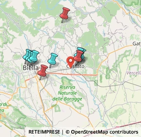 Mappa Via Martiri Libertà, 13836 Quaregna BI, Italia (5.91091)