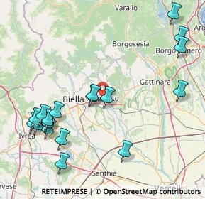 Mappa Via Martiri Libertà, 13836 Quaregna BI, Italia (19.69333)