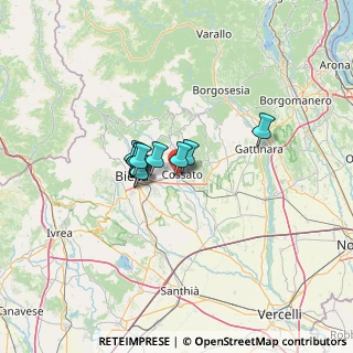 Mappa Via Martiri Libertà, 13836 Quaregna BI, Italia (7.5)