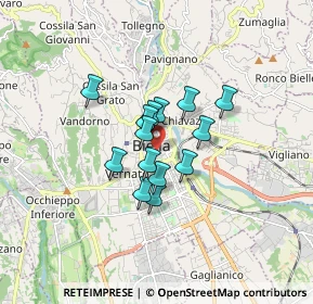 Mappa 13900 Biella BI, Italia (1.07071)