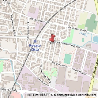Mappa Via G. Leopardi, 42, 25038 Rovato, Brescia (Lombardia)