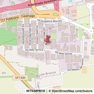 Mappa Via della Chimica, 31, 20867 Agrate Brianza, Monza e Brianza (Lombardia)