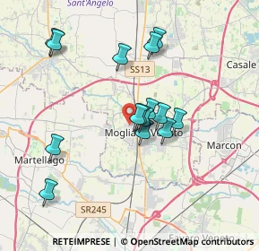 Mappa Via delle Tofane, 31021 Mogliano Veneto TV, Italia (3.14133)